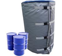 Calentador Para Tanques Ibc, Manta Calefactora Portátil De Cobertura Total Para Tanques Ibc De 55/275 Galones, 2000 W/4000 W, 0-150 °C, Descongelación Uniforme Para Adhesivos(Gray,55Gal/200L)