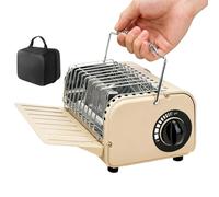 Calentador para tiendas de campaña, 1200 W, hornillo de gas para tiendas de campaña, incluye bolsa de almacenamiento, función de cocción y calefacción ajustable, para actividades al aire libre como