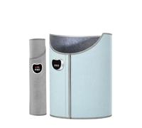 Calentador personal portátil con manta Calentador plegable for debajo del escritorio Calefacción for pies rodillas(Blue)