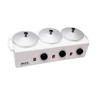 Calentador PortáTil de Cera EléCtrica,Olla de FabricacióN de Velas,Derretidor de Cera,DiseñO de Tres Ollas con una Capacidad de 1500 ml para Frijoles de Cera Fundidos,Bloques de Cera y Cera Blanda