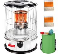 Calentador portátil de queroseno, eficiente para camping, actividades al aire libre, calefacción de emergencia, llama ajustable para calor y cocinar