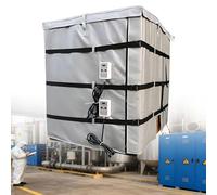 Calentador Portátil/De Tanque IBC, Calentador De Bidón Metálico De 200l/1000l, Controladors De Termostato Ajustable De 0-120℃ Para El Almacenamiento De Bidones De Aceite Industriales(1000L)