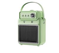 Calentador portátil para espacios pequeños Calentador Portátil Dos En Un Ventilador De Spray 1200W Mini Tiempo Inteligente Adecuado Para La Oficina Casa Invierno(GREEN)