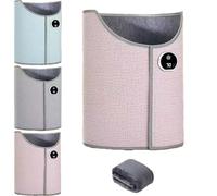 Calentador portátil para piernas pies bajo el escritorio Calentador eléctrico plegable para oficina hogar Calefacción envolvente de 360° Calentamiento rápido para el invierno(Pink)