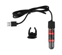 Calentador sumergible de acuario alimentado por USB de 90 mm, barra de calefacción para peceras pequeñas, 20 L, tortuga betta, control de temperatura estable de 26 °C (10 W)