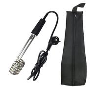 Calentador Sumergible GTN2.0 2,0 kW 2000 Vatios 230V Acero Inox con Funda | Novanetus Hervidor de Viajede 2000 W, de Acero Inoxidable, con Bolsa