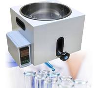 Calentador termostático digital de baño de agua con forro de acero inoxidable para experimentos de laboratorio