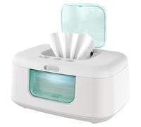 Calentador y dispensador de toallitas h?medas TinyBums con luz LED cambiante y encendido/apagado