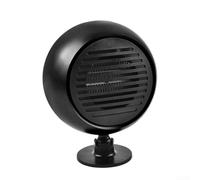 Calentador y ventilador de coche de 12 V, calienta rápidamente el aire para una conducción cómoda, tamaño compacto que cabe en cualquier vehículo (negro)