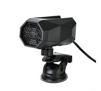 Calentador y ventilador portátil 2 en 1 para coche con modos de calentamiento y refrigeración rápidos, base giratoria de 360° para flujo de aire ajustable, cable de calefacción eléctrico seguro y