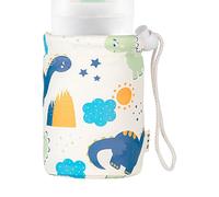 Calentadora De Biberones - Cuero PU Poliéster Papel De Aluminio Lana De Cordero | Chaqueta Botella | Más Cálida | De Bebé Aislada Para Calentar Leche, Viajar, Alimentar Al Aire Libre