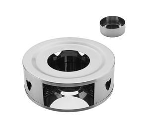 calentadora de té, 5.9 x 5.9 x 2.1 pulgadas, calentador de velas portátil, base ligera para estufa de té, soporte de calefacción de bebidas para actividades al aire libre, hogar, cocina