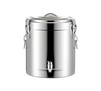 Calentadores de bebidas, dispensador de agua caliente aislado para té, urna de acero inoxidable para café, para té, termo, cubo de hielo,Plata,30L