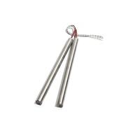 calentadores de cartucho, 2 uds 22mm 380~500mm 316SUS tubo de calentamiento cilíndrico 110/220/380V calentador un solo extremo 3400/3600/3750/4000/4500W eléctrico(110v,4500W 22x500mm(DxL))