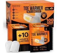 Calentadores de Dedos para pies, 50 Pares (100 Calentadores) | Calentadores de pies autoadhesivos de más de 10 Horas, Calentadores de pies a Granel, Almohadillas de Calor Desechables ultrafinas para