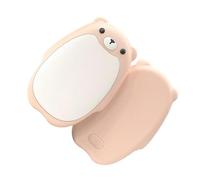 Calentadores de manos de silicona, diseño de cierres de 3 velocidades, control de temperatura, dispositivo de calefacción recargable delicado para mujeres amigas, calentadores de manos de oso lindo