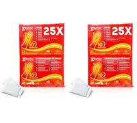 Calentadores de Manos Desechables - 25 Pares | hasta 10h de Calor | Activados por Aire | Ideales para Invierno, Esquí, Senderismo y Deportes al Aire Libre | Pack Ahorro (Paquete de 2)
