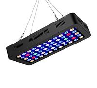 Calentadores de manos LED Acuario Iluminación LED Luces Marina FishTank Coral Acuario Luz 165W Acuario Acuario Crecer Luz Negro Caso Manual Dimming