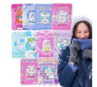 calentadores de manos, parche calentador de calor | 10 paquetes de calor - Parches térmicos, pegatinas para calentar el cuerpo, duran 10 horas largas, paquetes térmicos con diseño de animales para esp