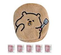 Calentadores De Manos Recargables - con 5 Recambios Reemplazables Almohadilla Autocalentable - Diseño Capibara para Calentadores De Bolsillo - para Invierno, Camping, Exterior, Hombres Mujeres, Clima