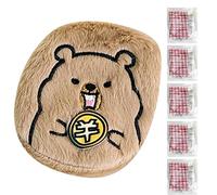 Calentadores de manos reutilizables: 5 recargas intercambiables, linda almohadilla de calefacción para manos con diseño de capibara, calentadores de manos para hombres y mujeres, relleno de calcetín