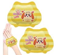 Calentadores de manos y pies,calentador de manos para calefacción | 2x Almohadilla térmica portátil con patrón de animales,Suministros portátiles de invierno cálido, calentadores de pies de mano de