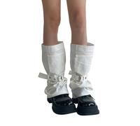 Calentadores de piernas acampanados de gran tamaño para mujer, estéticos, punk, holgados, ligueros sueltos, con hebilla, bolsillo, fundas para pies, calcetines de pantorrilla, fundas holgadas, e