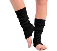 Calentadores de piernas acrílicos elegantes para mujer, lisos, para fiestas de los años 80, ballet, baile, patinaje sobre hielo, calentadores de piernas para mujeres y niñas, para uso diario o como