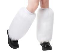 Calentadores de piernas con aspecto de piel sintética para trajes de | Ropa de pierna de temporada para trajes de otoño e invierno, capas casuales, días relajados en casa, uso diario y estilo de