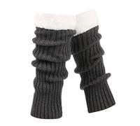 Calentadores de piernas de punto retro 2025, calcetines largos de ganchillo, calcetines gruesos y cálidos para mujeres, adultos, fiestas, baile, yoga, calcetines de Navidad, gris oscuro, Altoa única