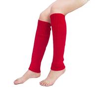 Calentadores de piernas para bicicleta Eighty's Sports Yoga Plantillas calentadas, rojo, Talla única