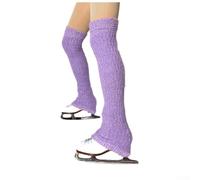Calentadores de Piernas Patinaje Forro para polar para suave 45cm(Purple)