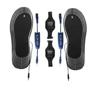 Calentadores de pies con Plantilla - Plantillas térmicas de pies cálidos de EVA | 4000mAh X 2 Piezas Herramienta Transpirable Recortable Portátil, Plantillas Calefactadas De 4.2V para Hombres Mujeres