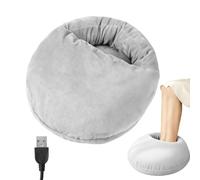 Calentadores de pies de oficina, 3 modos de calor con temporizador de apagado automático, calentador de pies para cama, para mujeres, hombres, cama de oficina, silla, acampada, piernas descansar