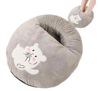 Calentadores de pies eléctricos, calentador de pies eléctrico con calefacción, calentadores USB, calentador de escritorio de algodón suave antideslizante con 3 configuraciones de temperatura portátil