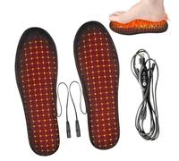 Calentadores de pies para pies - Plantillas calentadas por USB para botas - Plantillas térmicas para hombre e inserciones de zapatos para senderismo, trabajo al aire libre, Acción de Gracias, Navidad