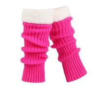 Calentadores de Punto Retro para Mujer Calcetines Largos de Crochet Gruesos y Cálidos para Navideñas Baile y Yoga (One Size) #647