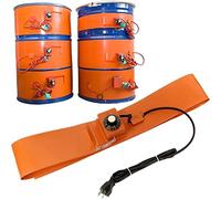 Calentadores de Tambor Calentador De Tambor Aceite Metal Silicio 800/1000/2000/3000W Banda Barril Cubo Con Termostato 30-150 ℃, For Bidones Y Tanques Licuados(Digital With Insulation,800W)