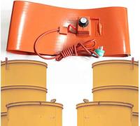 Calentadores de Tambor Calentador De Tambor De Metal, Almohadilla Térmica De Silicona De Alta Resistencia, For Tanque, Tambor, Calefacción De Tuberías(152 * 25cm)