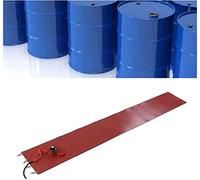 Calentadores de Tambor Metal Drum Pail Heater For 53/55 Gallon, Silicone Pail Heater,Drum Electric Heat Wrap Hot Heating Pad,With Adjustable Rotary Thermostat,Easy To Use(152x25CM/60x10IN)