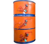 Calentadores de Tambor Metal Drum Pail Heater WIth Adjustable Rotary Thermostat,110/220V Silicone Rubber Barrel Band Heater For Tank, Drum, Pipe Heating And Heat Tracing(200L 1740x125 1000W)