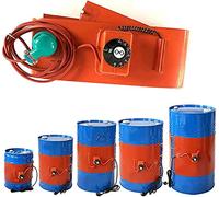 Calentadores de Tambor Metal Oil Drum Heater With Adjustable Rotary Thermostat，Silicone Heating Pad For Industrial Oil Gas Tank Heater，For Oil Drums And Liquefied Tanks(86x20CM/34x8IN)