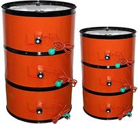 Calentadores de Tambor Metal Oil Drum Heater With Adjustable Rotary Thermostat, Silicone Pail Heater,Drum Electric Heat Wrap Hot Heating Pad,For Heating And Heat Tracing(20L 860x200mm 800W)