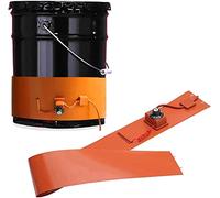 Calentadores de Tambor Silicon Metal Oil Drum Heater With Adjustable Rotary Thermostat, Silicone Rubber Barrel Heating Belt Drum Heater Of, For Metal Pails,Honey Pails(174x25CM/68.5x10IN)