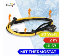 Calentadores de Tubería 2M Auto Regulable Cable Calefactor Protección Heladas