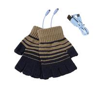 Calentadores sin dedos - USB, de trabajo de punto, forro con aislamiento suave | Capa térmica suave que mantiene los dedos calientes conducción sobre nieve caminar ejercicio aventuras