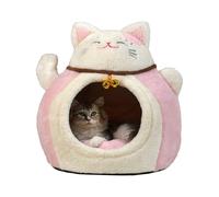 Calentamiento de la Cama del gato-17.32x14.17in calefacción de la casa del Gato, casa de Mascotas Semi-entrelazadas con Forma de | Soft pequeño de Mascotas para Comodidad | Los Gatos acogedo