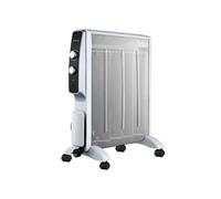 PURLINE | Radiador Eléctrico de Mica de Bajo Consumo (2000W) en Blanco con Termostato - Radiador Eléctrico Protección y Ruedas