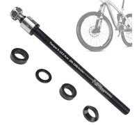 Calenxy Eje insertable para remolque de bicicleta M12 adaptador 160-178 mm eje pasante, longitud de vástago ajustable con tuercas antideslizantes, eje insertable compatible con Thule Qeridoo Croozer