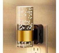 Calenxy Luz nocturna con sensor crepuscular, 1 unidades LED lámpara de noche para niños, luz blanca cálida 3000 K, brillo ajustable 0-100 lm, luz de enchufe para pasillo, escalera, dormitorio
